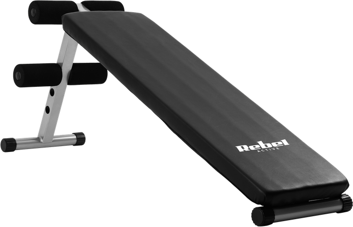 Тренувальна лавка похила Rebel Active для тренування м'язів живота (5901890101301) - зображення 1