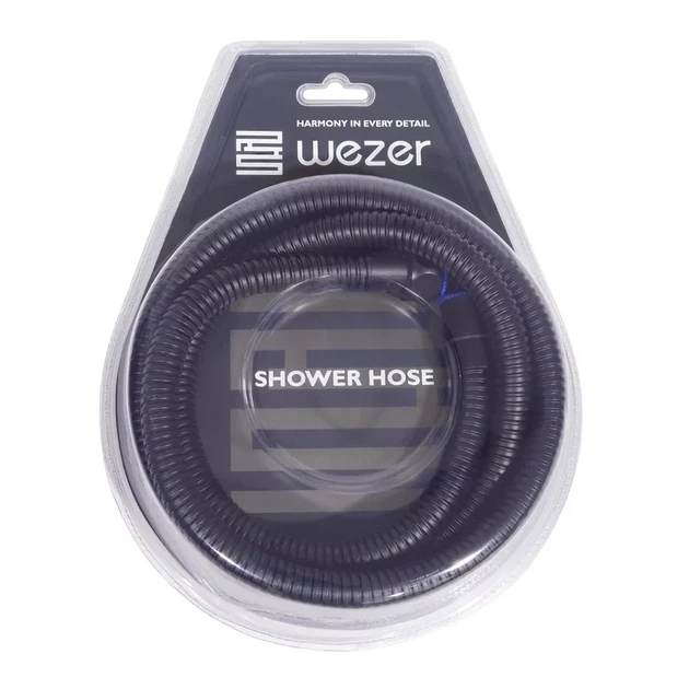 Душовий шланг WEZER WKR-008-180B, 180 см, чорний - Фото 2 Душовий шланг WEZER WKR-008-180B, 180 см, чорний - изображение 2