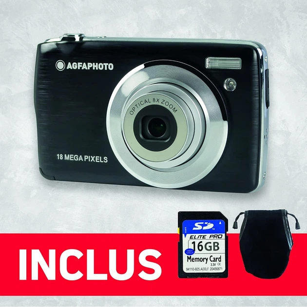 Фотоаппарат AgfaPhoto DC8200BK 21 Мп / CMOS / Full HD 24 fps / 8Х зум / Черный Б/В - изображение 2