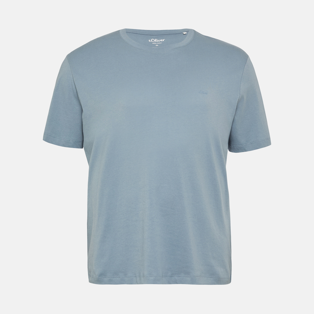 Футболка бавовняна довга чоловіча s.Oliver 10.3.16.12.130.2174165-5363 5XL Світло-синя (4099978344557) - зображення 4