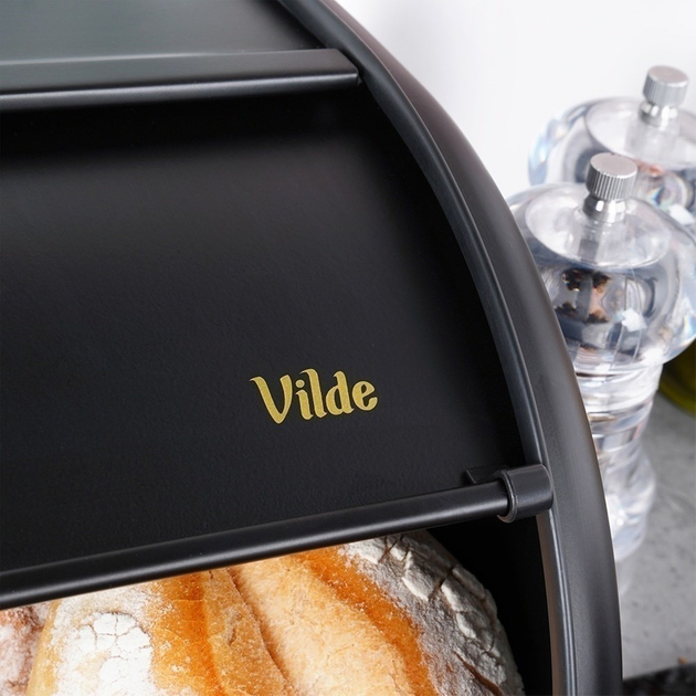 Chlebak Vilde stalowy Czarny (5904316472832) - obraz 8