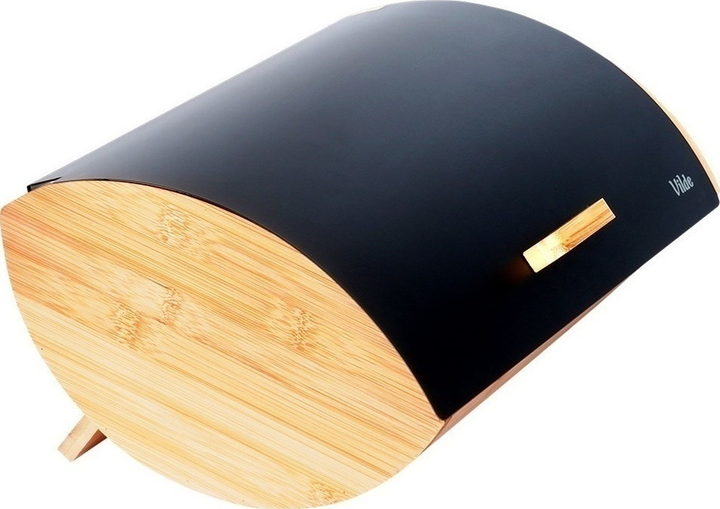 Хлібниця Vilde дерев'яна металева Чорна (5904316472849) - зображення 3