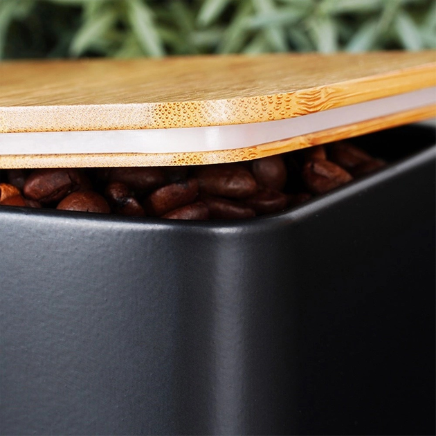 Zestaw Vilde Chlebak metalowy Czarny + Pojemniki kuchenne 4 elementy (5904316472948) - obraz 10