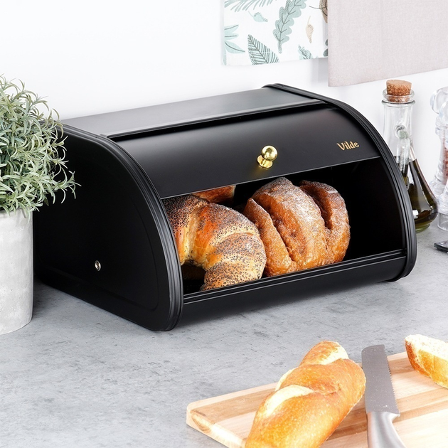 Chlebak Vilde metalowy Czarny (5904316472887) - obraz 7