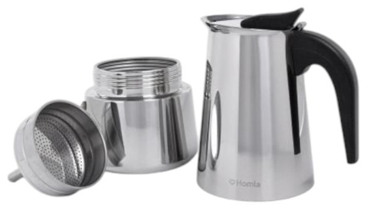 Гейзерна кавоварка Homla Astar Mokka з нержавної сталі 300 мл (5906496704031) - зображення 2