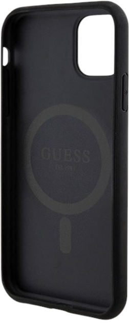 Комплект Guess Case 4G Metal Logo for iPhone 11 + Powerbank 5000mAh MagSafe Black (GUBPM5N614GEMGK) - зображення 3