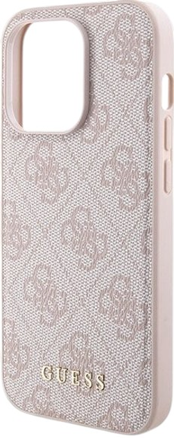 Комплект Guess Case 4G Metal Logo for iPhone 14 Pro + Powerbank 5000mAh MagSafe Pink (GUBPM5P14L4GEMGP) - зображення 3