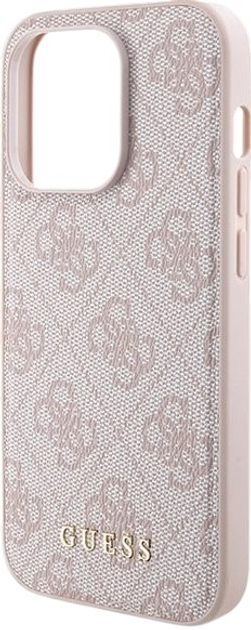 Комплект Guess Case 4G Metal Logo for iPhone 15 Pro + Powerbank 5000mAh MagSafe Pink (GUBPM5P15L4GEMGP) - зображення 3