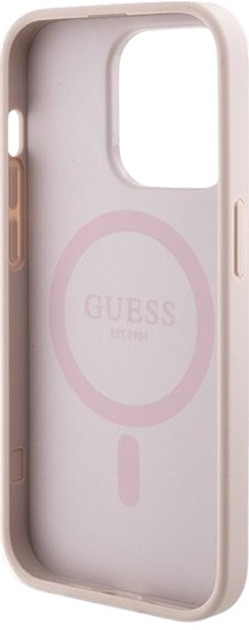 Комплект Guess Case 4G Metal Logo for iPhone 15 Pro + Powerbank 5000mAh MagSafe Pink (GUBPM5P15L4GEMGP) - зображення 4