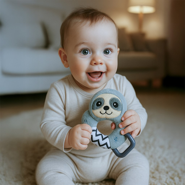 Grzechotka Baby Mix New Baby Sloth (8596164140208) - obraz 3