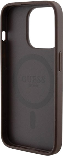 Комплект Guess Case 4G Metal Logo for iPhone 15 Pro + Powerbank 5000mAh MagSafe Brown (GUBPM5P15L4GEMGW) - зображення 2