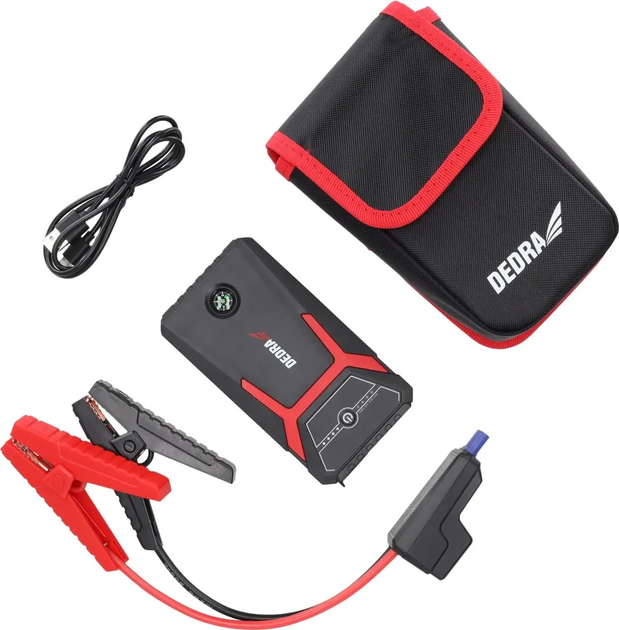 Пускозарядний пристрій Dedra DEPP0800 1200A 8000 mAh Black - зображення 5