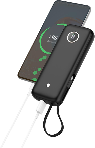 Powerbank Platinet 20000 mAh 70 W PC QC UBC-C Black (PMPB2070) - obraz 2