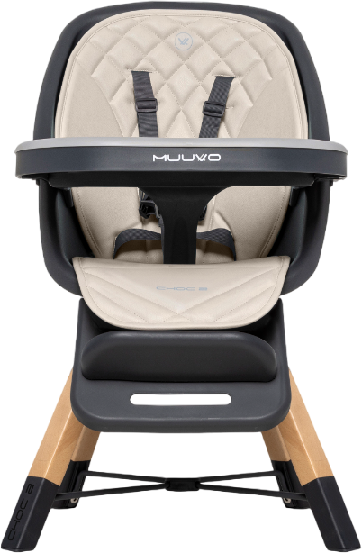 Стульчик для кормления Muuvo Choc 2 Beige (M-CHOC-2-BEIGE) - Фото 5 Стульчик для кормления Muuvo Choc 2 Beige (M-CHOC-2-BEIGE) - изображение 5