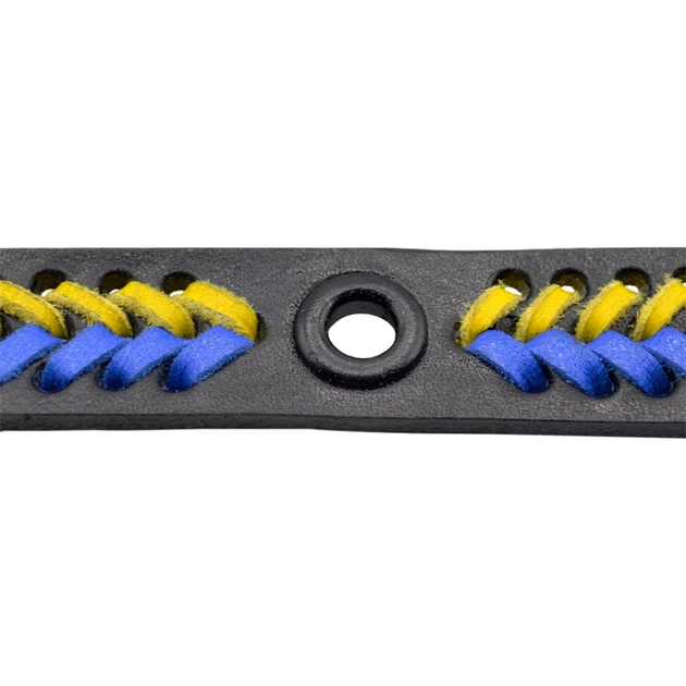 Браслет Rockway шкіряний жовто-блакитний (ptsbua-002), Розмір браслету 20 см - Фото 5 Браслет Rockway шкіряний жовто-блакитний (ptsbua-002), Розмір браслету 20 см - изображение 5