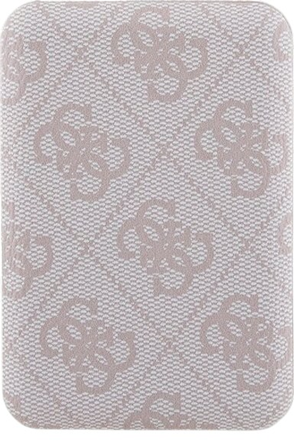 Комплект Guess Case 4G Metal Logo for iPhone 15 + Powerbank 5000mAh MagSafe Pink (GUBPM5P15S4GEMGP) - зображення 5