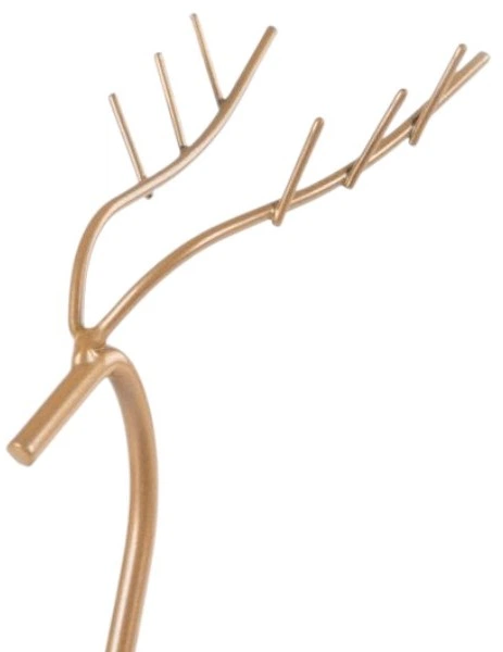 Koszyk na owoce Homla Let It Snow w kształcie renifera Złoty 37 x 17 cm (5906496716393) - obraz 2