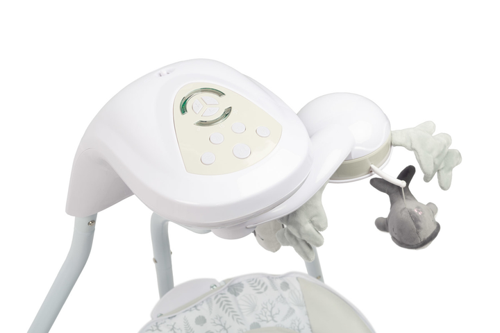 Гойдалка електрична Caretero Raffi Світло-сіра (5903076320568) - зображення 14