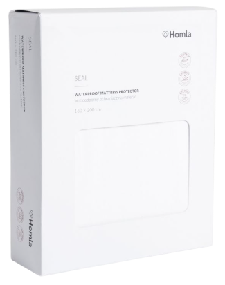 Наматрацник HOMLA Seal з водовідштовхувальним покриттям Білий 160 x 200 см (5906496717550) - зображення 1