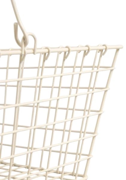 Koszyk do przechowywania Homla Selia z uchwytami śmietankowy 43 x 29 cm (5906496730795) - obraz 3