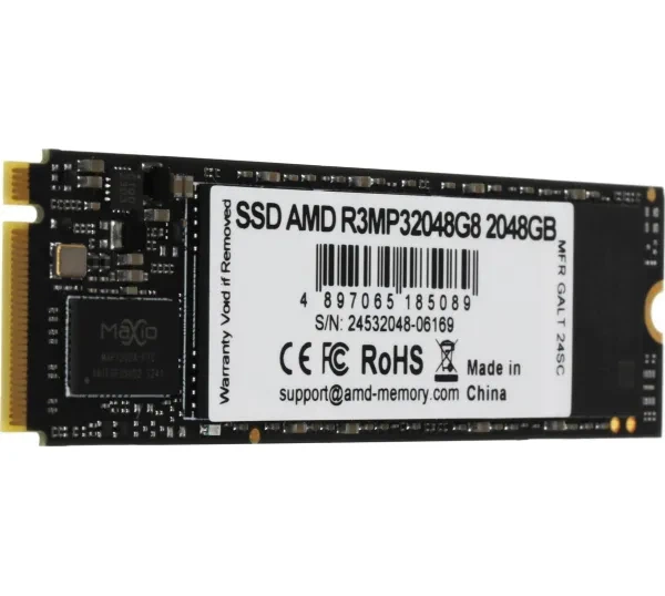 SSD накопичувач amd r3 2Tb pci-e 3.0 x4 m.2 2280 3d tlc (r3mp32048g8) - Фото 2 SSD накопичувач amd r3 2Tb pci-e 3.0 x4 m.2 2280 3d tlc (r3mp32048g8) - зображення 2