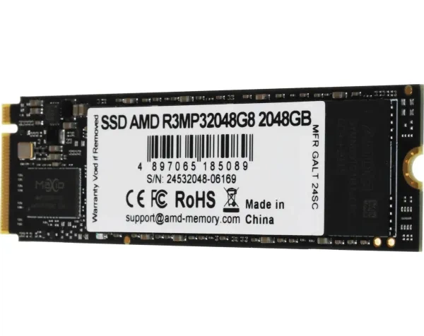 SSD накопичувач amd r3 2Tb pci-e 3.0 x4 m.2 2280 3d tlc (r3mp32048g8) - Фото 3 SSD накопичувач amd r3 2Tb pci-e 3.0 x4 m.2 2280 3d tlc (r3mp32048g8) - зображення 3