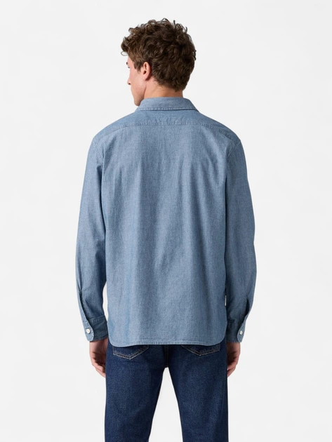 Сорочка джинсова чоловіча Levi`s 596445825 XL Синя (1159859464) - Фото 2 Сорочка джинсова чоловіча Levi`s 596445825 XL Синя (1159859464) - зображення 2