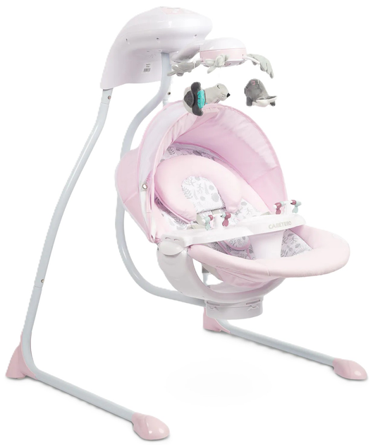 Гойдалка електрична Caretero Raffi Рожева (5903076307828) - зображення 1