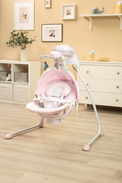 Гойдалка електрична Caretero Raffi Рожева (5903076307828) - зображення 18