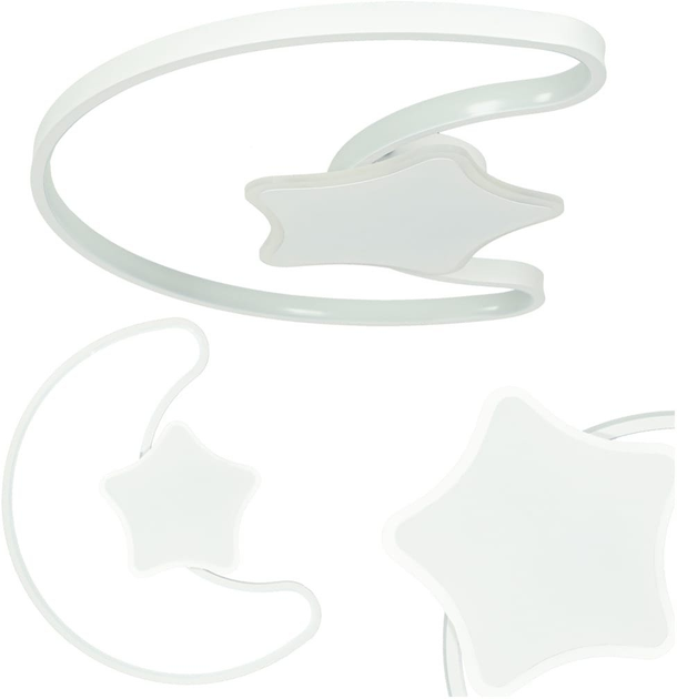 Lampa LED z pilotem Ikonka Lumela Księżyc - obraz 1