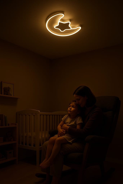 Lampa LED z pilotem Ikonka Lumela Księżyc - obraz 13