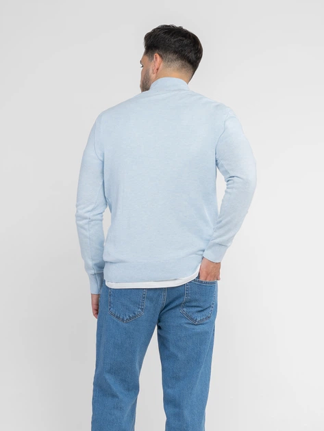 Светр чоловічий блакитний бавовняний Arber Zipper-neck AM XXL зріст 5 блакитний (KM10.06.23.53) - изображение 4