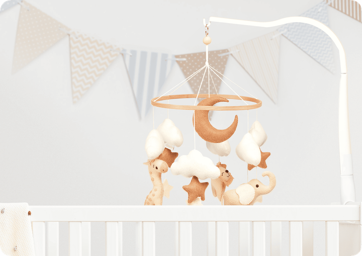 Карусель до ліжечка з кріпильним тримачем Neno Leo (5902479675947) - зображення 3