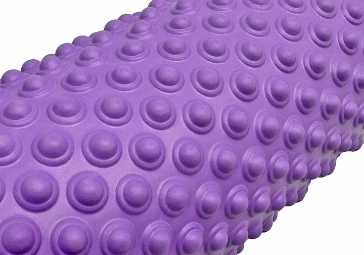 Массажный ролик EasyFit EF-2016-V, EVA-пена, фиолетовый, 33×14 см - для йоги, фитнеса, реабилитации - Фото 3 Массажный ролик EasyFit EF-2016-V, EVA-пена, фиолетовый, 33×14 см - для йоги, фитнеса, реабилитации - изображение 3