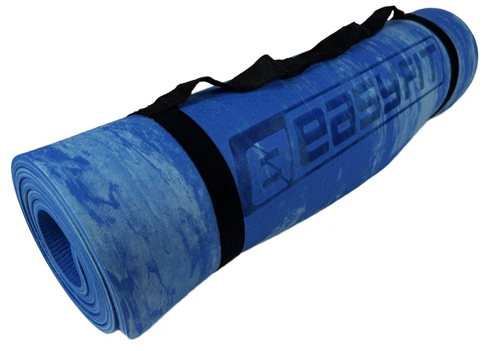 Коврик для йоги и фитнеса EasyFit EF-1911-Bl, антискользящий, Синий, 183×61×0.8 см, s-EVA - изображение 2
