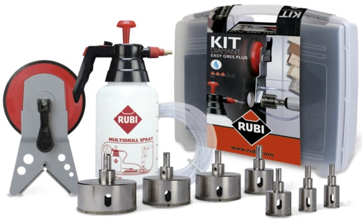 Набір алмазних свердел Rubi Easygres з аксесуарами (8413797509373) - зображення 1