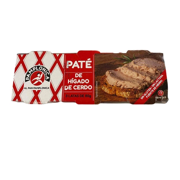 Паштет печеночный свиной Pamplonica 3*80g - Фото 1 Паштет печеночный свиной Pamplonica 3*80g - изображение 1