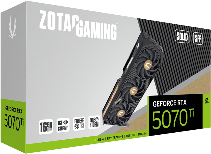 Відеокарта Zotac PCI-Ex GeForce RTX 5070 Ti Solid SFF 16GB GDDR7 (256bit) (2452/28000) (HDMI, 3 x DisplayPort) (ZT-B50710D3-10P) - зображення 7