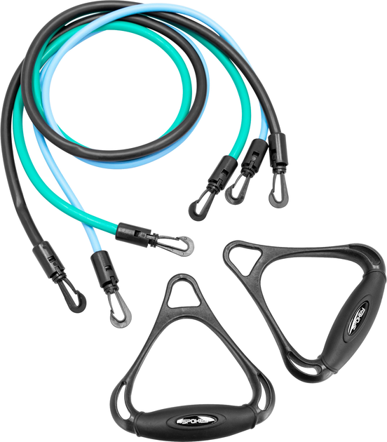 Експандер для фітнесу Spokey BACKER 6.5, 11.5, 15.5 кг 120 см 943267 (5905339432674) - зображення 3