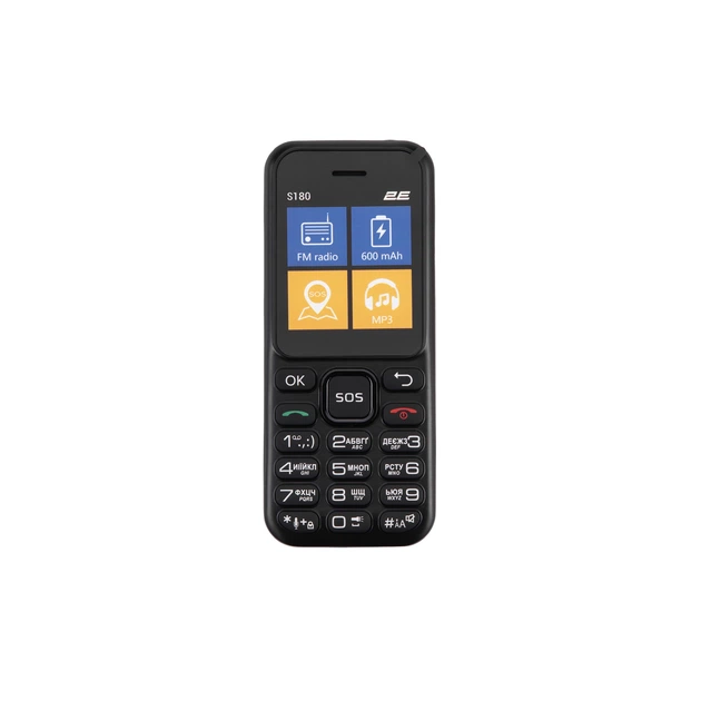 Мобільний телефон 2E S180 2024 1.77" 2SIM, 600мА•год, чорний - изображение 9