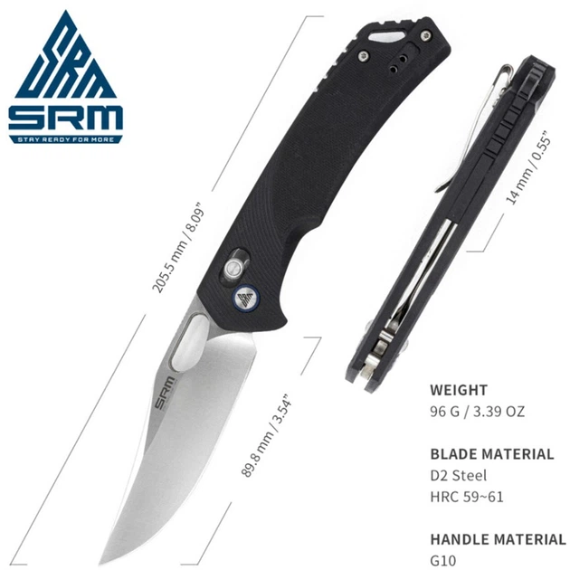 Нож складной SRM Retriever 9201 Черный (9201_) - изображение 7