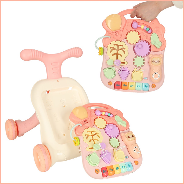 Pchacz chodzik interaktywny Ricokids Stolik edukacyjny 3w1 (5903039739673) - obraz 7