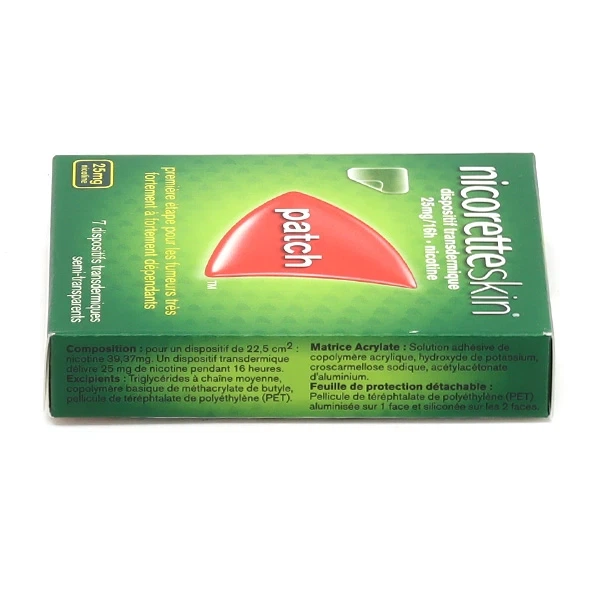 NicoretteSkin Никотиновый трансдермальный пластырь 25 мг/16 часов 7 шт. (Nicotine Patches) - изображение 3