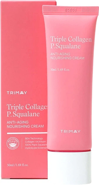 Антивіковий крем для обличчя Trimay Triple Collagen P.Squalane живильний 50 мл (8809822540761) - зображення 1