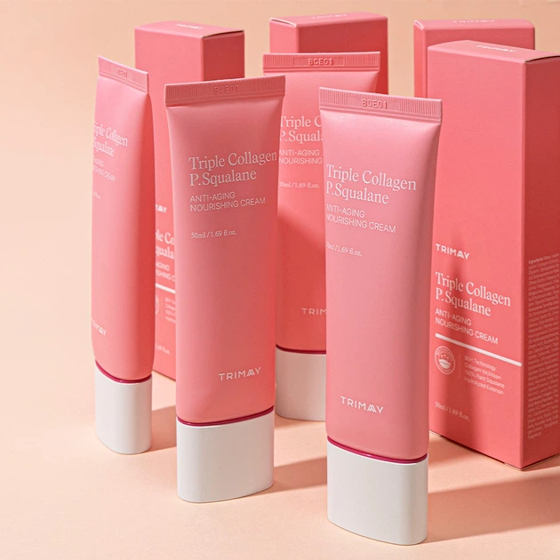 Антивіковий крем для обличчя Trimay Triple Collagen P.Squalane живильний 50 мл (8809822540761) - зображення 3