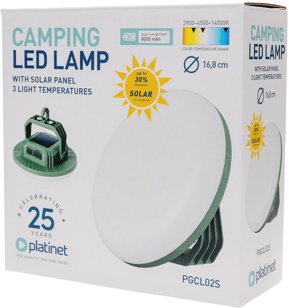 Туристичний ліхтар Platinet LED 21 Вт 8000 мАг (PGCL02S) - зображення 10