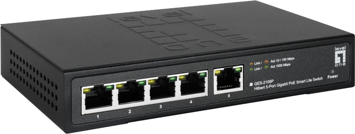 Przełącznik LevelOne GES-2105P - obraz 2