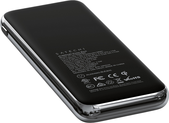 УМБ Satechi Quatro Wireless 10000 mAh 18W Black (ST-UC10WPBM) - зображення 3