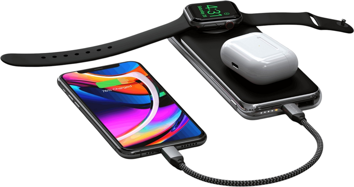 УМБ Satechi Quatro Wireless 10000 mAh 18W Black (ST-UC10WPBM) - зображення 5