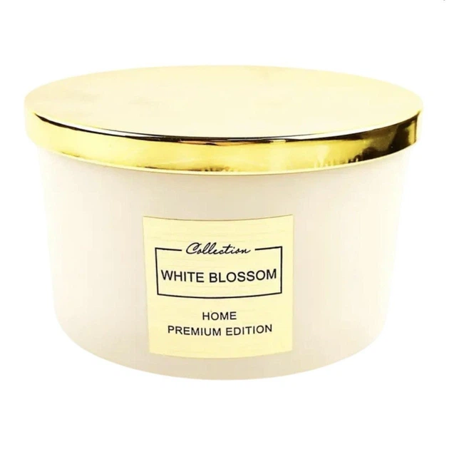 Свеча ароматизированная Pepco Home White Blossom (белый цвет) 1 кг - Фото 1 Свеча ароматизированная Pepco Home White Blossom (белый цвет) 1 кг - изображение 1